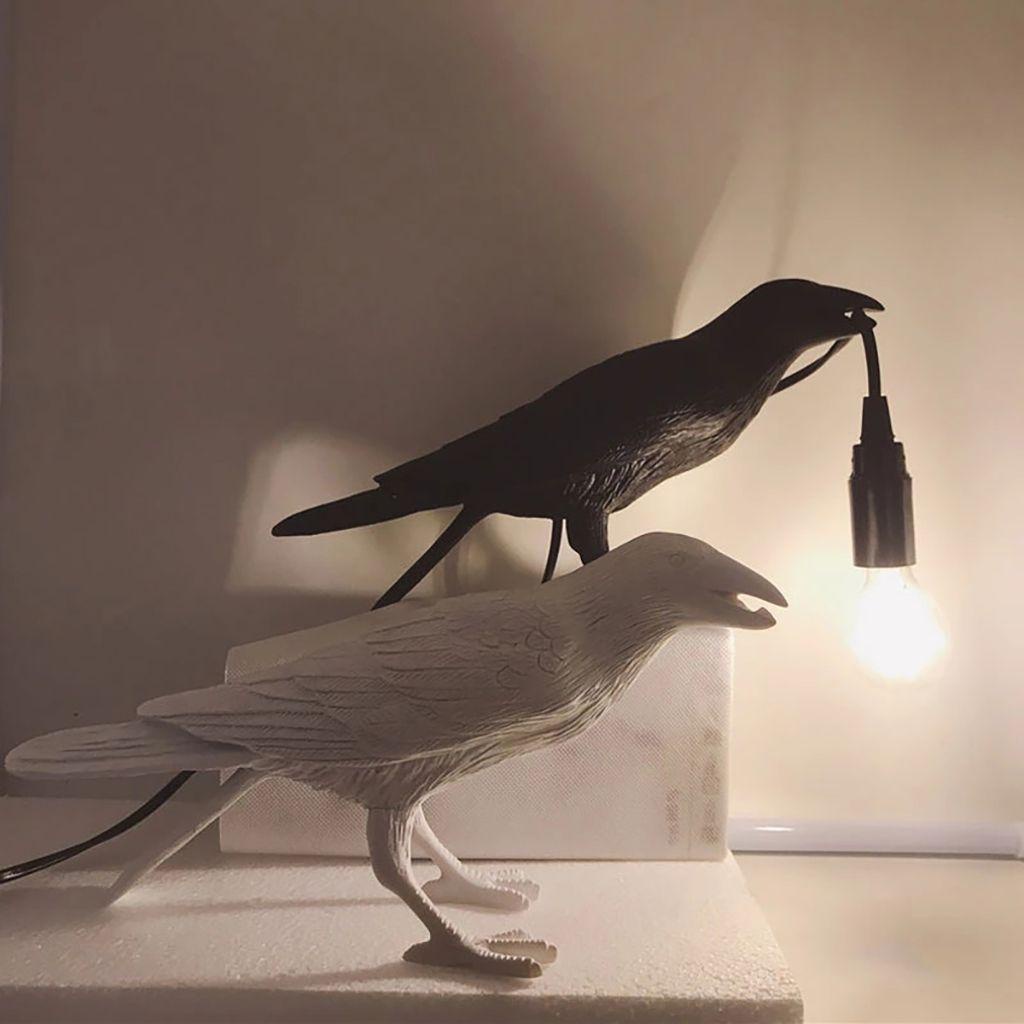 YIYU Đèn Gắn Tường Hình Chú Chim May Mắn Bằng Nhựa Resin Phong Cách Bắc Âu Hiện Đạ