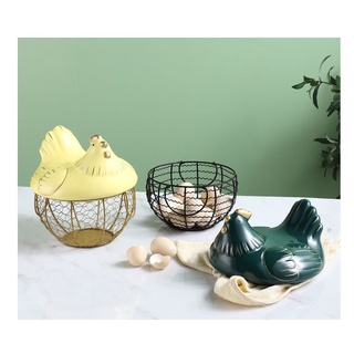 Giỏ đựng trứng gà mái decor siêu xinh hàng cao cấp tráng men