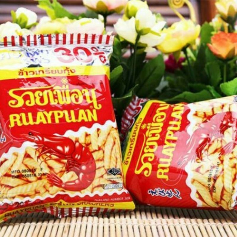 Snack tôm Ruay Puan Thái Lan gói 20g