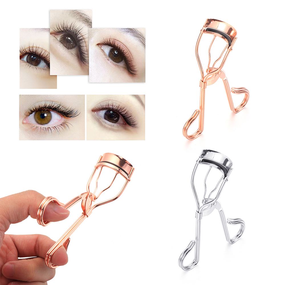 [Hàng mới về] Bộ dụng cụ bấm cong lông mi từ silicon tự nhiên tiện dụng cho nữ