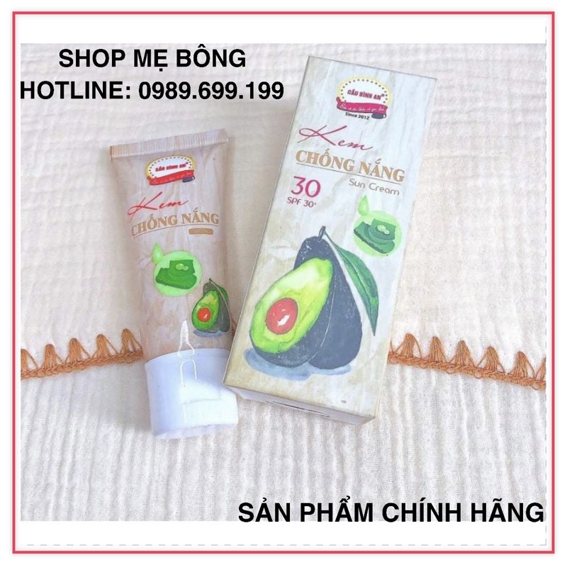 Kem chống nắng tinh chất bơ Cầu Bình An