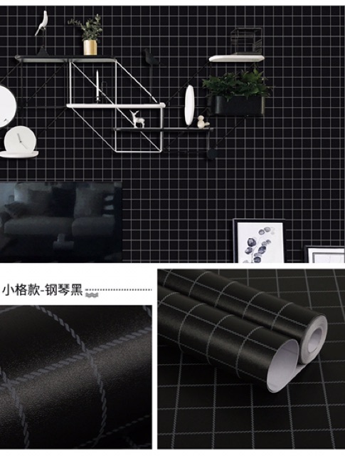 10M giấy dán tường kẻ caro keo sẵn khổ 45 cm | BigBuy360 - bigbuy360.vn