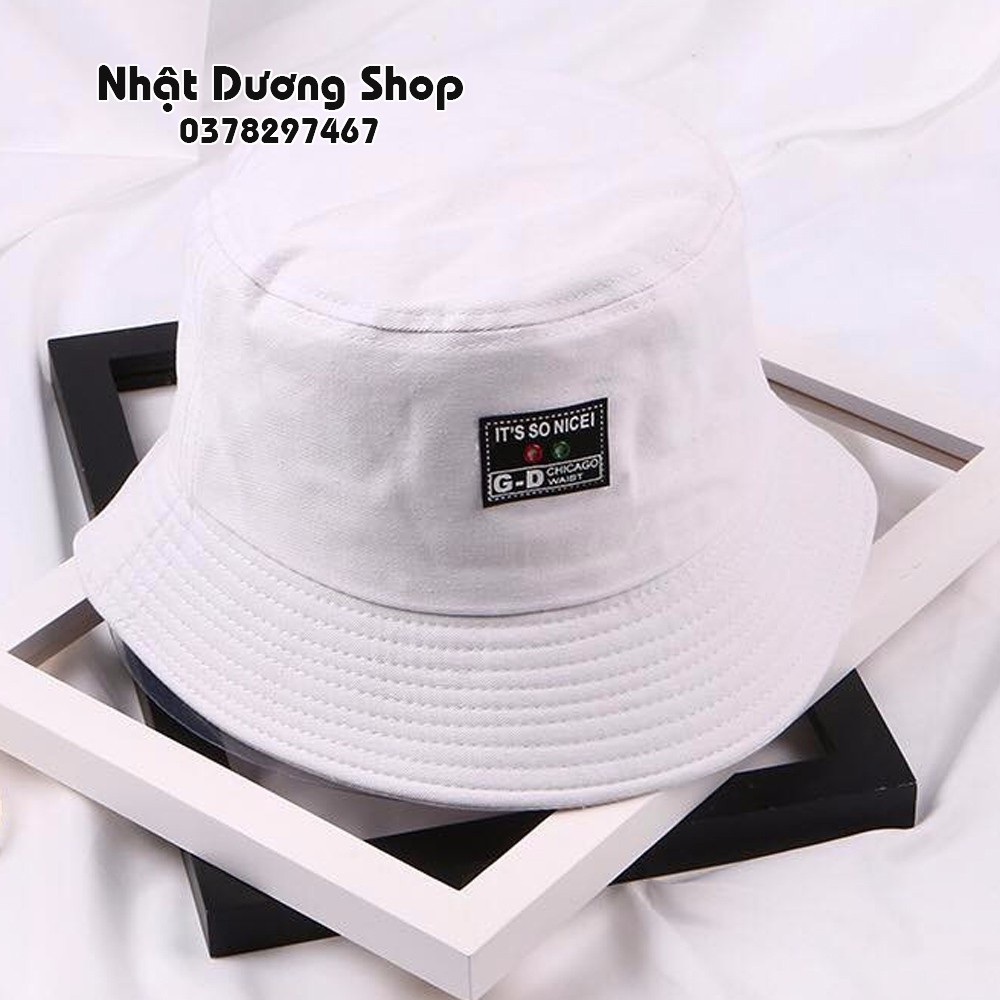Mũ Bucket It's so nice nón tai bèo vành nhỏ chất liệu Cotton thoáng mát tạo cảm giác dễ chịu khi đội