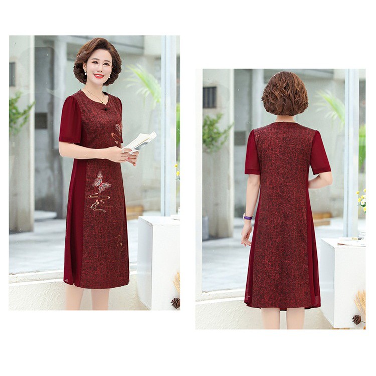 Đầm Quý Bà Đầm Suông Nữ Đầm Trung Niên - 2032_44650397