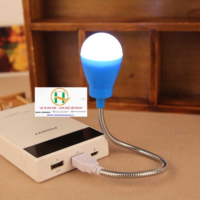 Bóng đèn led mini cắm cổng USB dây uốn dài