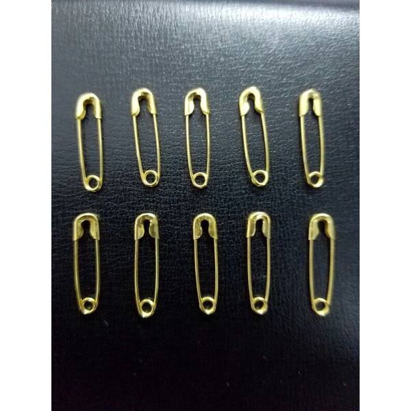 Set 10 cây kim tây mạ vàng 0,5 x 2cm