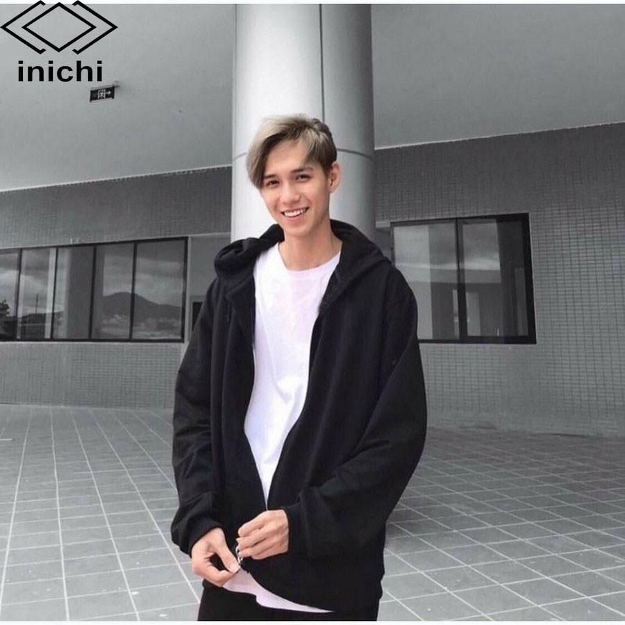 Áo Hoodie INICHI A842 Nam Nữ trơn chất nỉ thoáng mát cực đẹp có day kéo | BigBuy360 - bigbuy360.vn