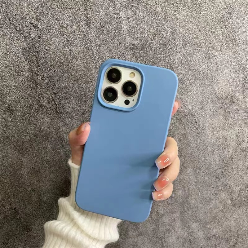 Ốp Điện Thoại Silicon Mềm Màu Đen Chống Trượt Cho iPhone 14 13 12 11 Pro MAX IX XS MAX XR SE2 iPhone 6 6s 7 8 Plus