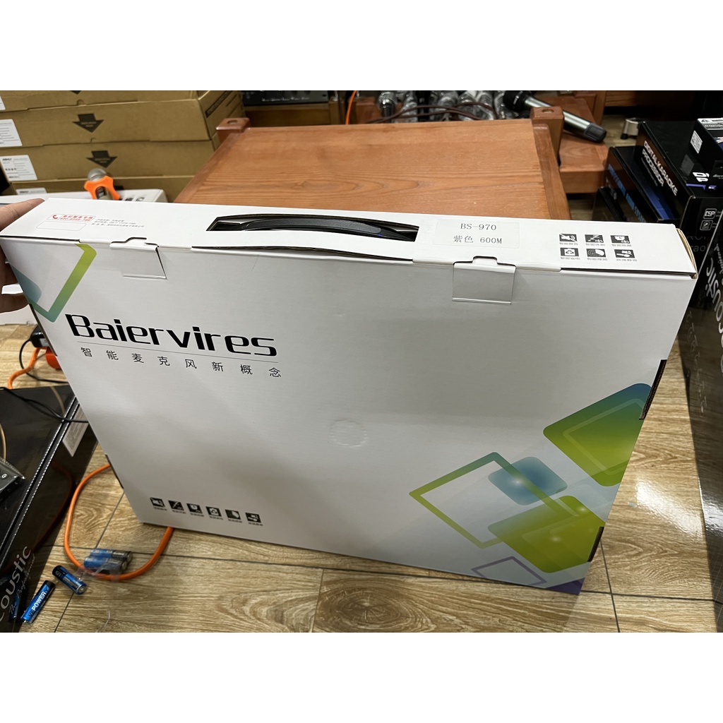 Mic không dây Baiervires BS-970 CHÍNH HÃNG - Hàng mới 100%