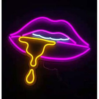 Đèn Neon Sign Hình Môi (uốn theo yêu cầu)