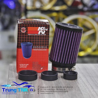 Pô e KN - lọc gió trụ pô e trụ K&N - tặng kèm 3 ron đủ kích cỡ lắp mọi loại xe.