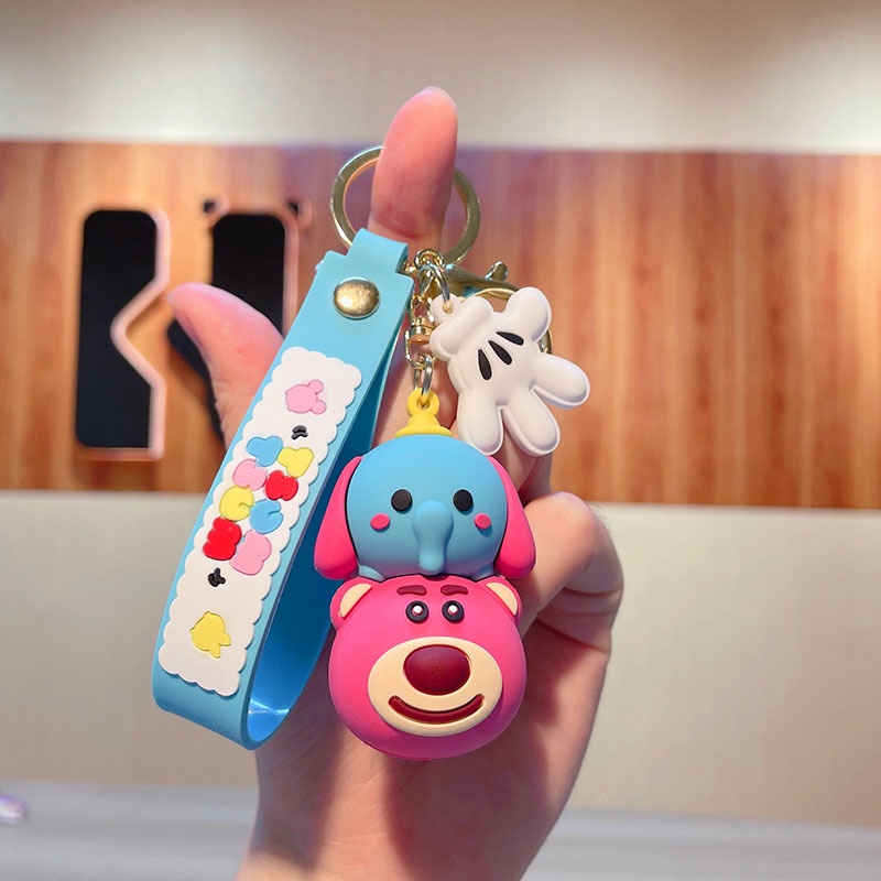 Móc Khóa Hình Chuột Mickey Minnie Hoạt Hình Bằng pvc