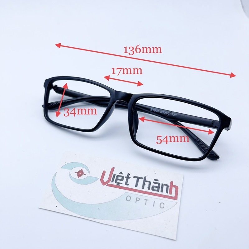 HCM GIÁ SỈ gọng kính cận VUÔNG mẫu mới 2023 3 màu thời trang 1902