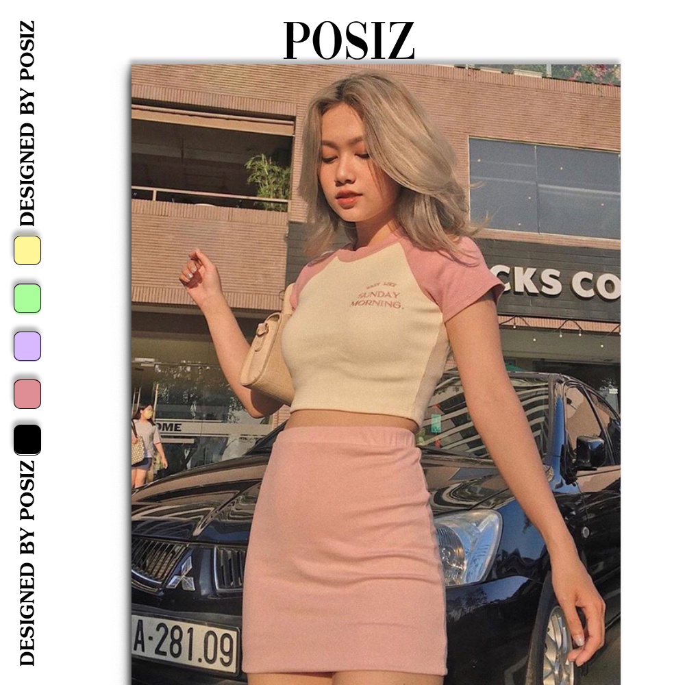 Chân váy trơn POSIZ chân váy trơn dáng suông Classic STV02