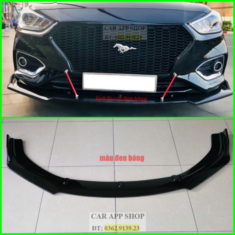 Cản trước thể thao 3 mảnh cho xe Huynhdai Accent 2020 Hàng Cao Cấp