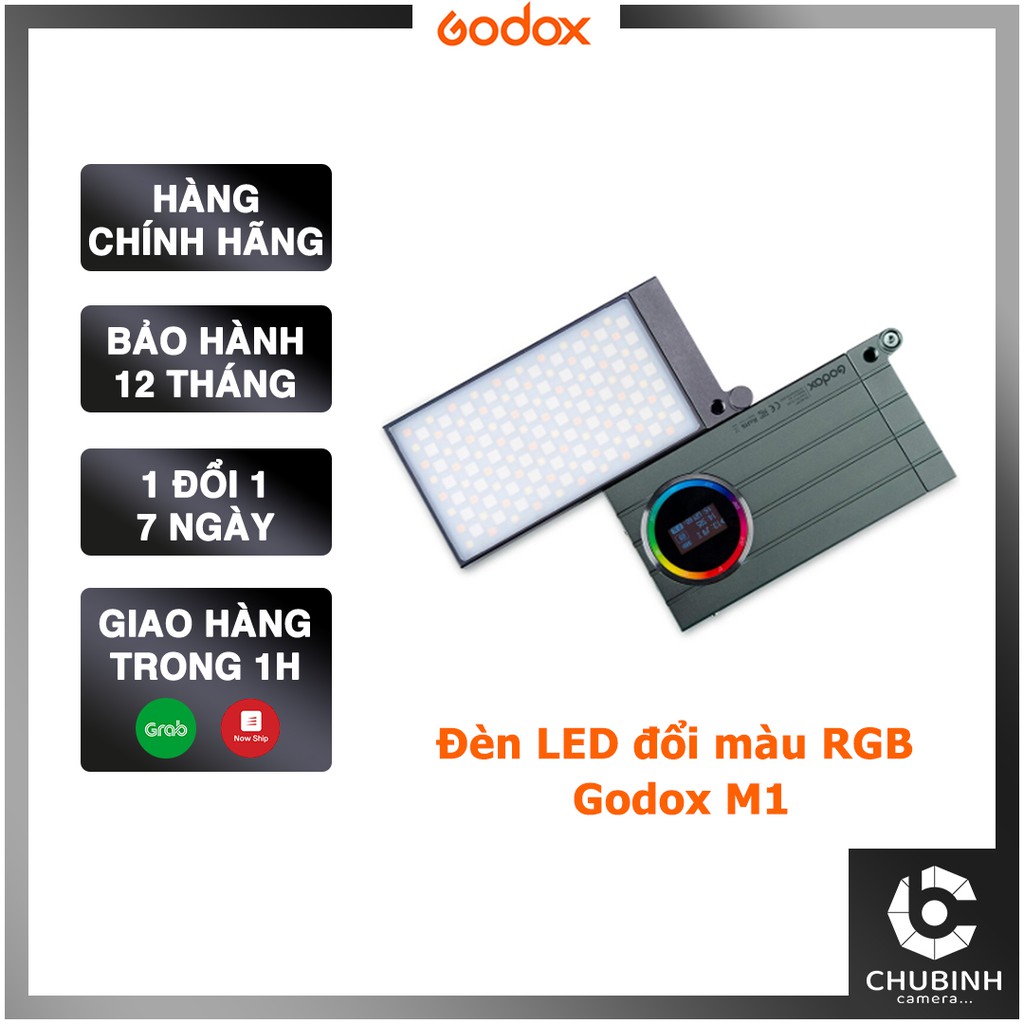 Đèn LED Mini RGB Creative Godox M1 (Dùng quay Tiktok, Chụp ảnh, Selfie, Chill,... ) | Chính Hãng