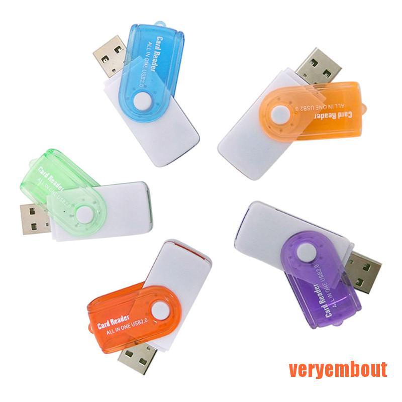 Đầu Đọc Thẻ Nhớ USB 4 Trong 1 Cho MS MS-PRO TF Micro SD High