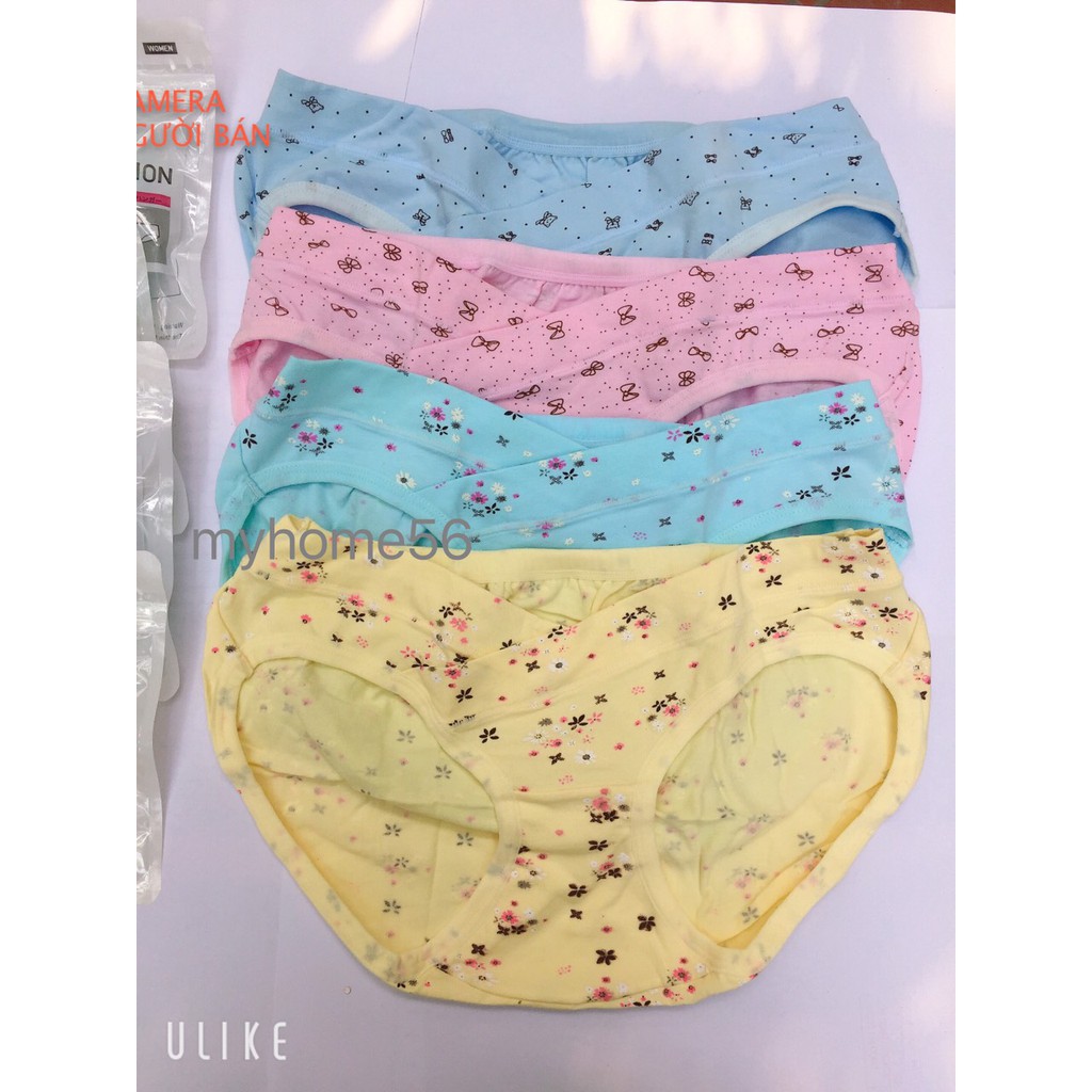Quần lót bầu túi zip cao cấp hoa văn