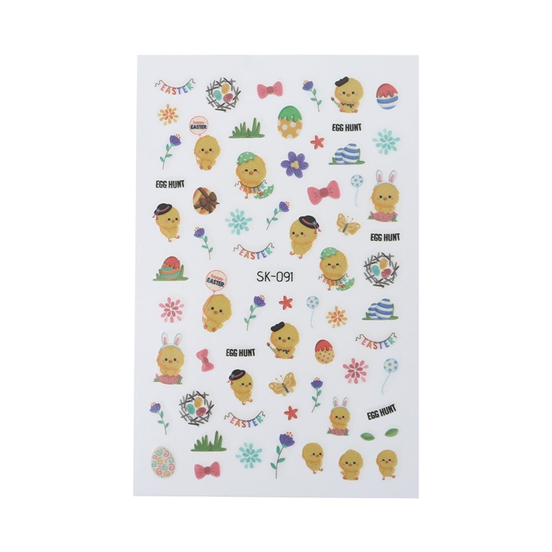 Miếng Dán Trang Trí Móng Tay Tự Dính Họa Tiết Phục Sinh Dành Cho Nữ DIY