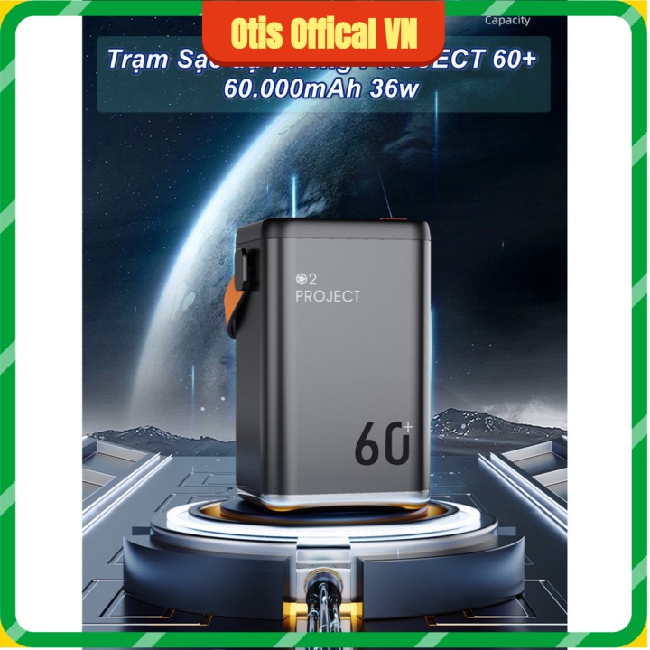[HCM] - Trạm Sạc dự phòng PROJECT 60+ 60.000mAh 36w
