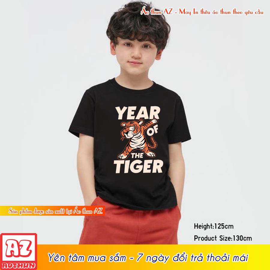 Áo trẻ em tết con hổ 2022 tiger new year - Áo bé trai bé gái M2903