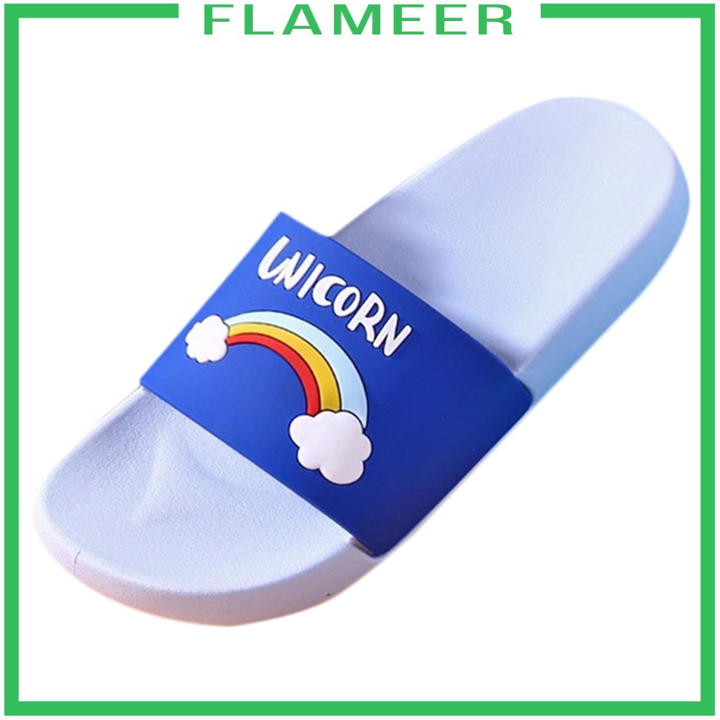 [FLAMEER] Kids Rainbow Slippers Soft Comfortable Parent Child Slippers