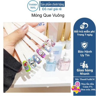 Móng test chùm vuông, móng que test sơn chuyên dụng