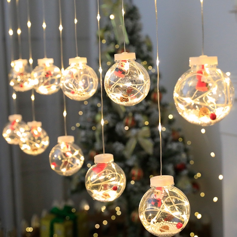 [Mẫu Mới] Dây Đèn Led Chùm Decor, Trang Trí Tiệc siêu xink. Dây đèn treo Tết