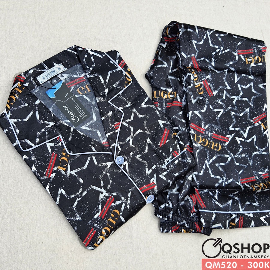 Bộ đồ pijama nam tay dài QSHOP QM519 - QM520 - QM521