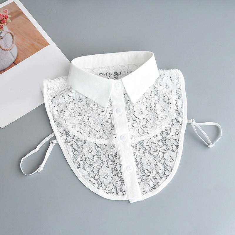 Áo Sơ Mi Phối Ren Mỏng Nửa Lớp Cơ Bản Dành Cho Nữ Văn Phòng