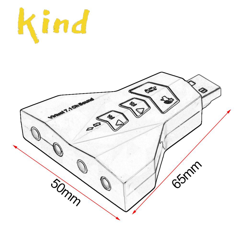 Usb Chuyển Đổi Âm Thanh 7.1 Đầu Cắm 3.5mm | BigBuy360 - bigbuy360.vn