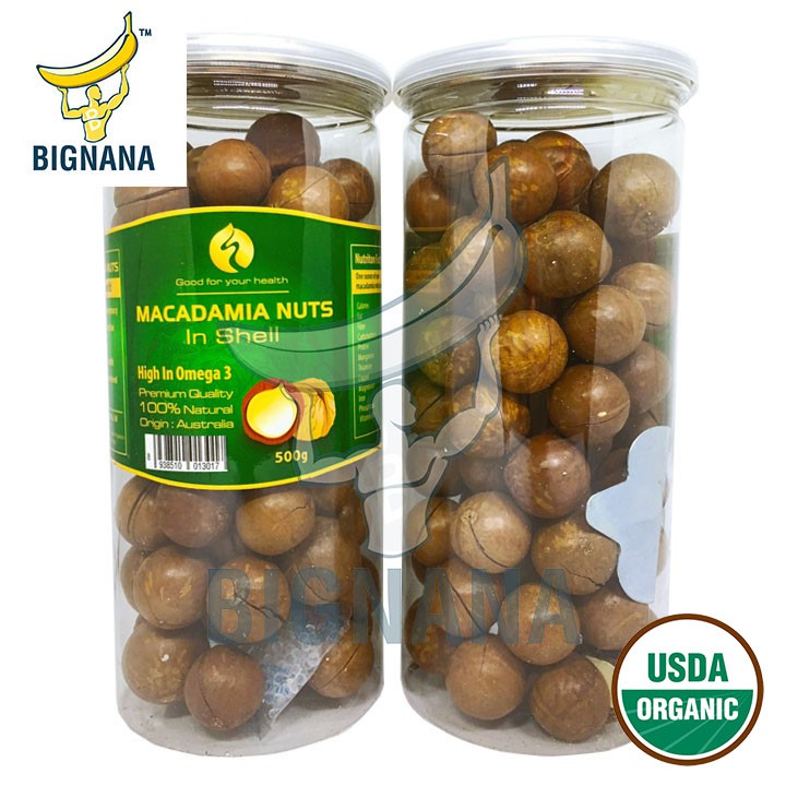 Hạt Macca Úc Cao Cấp Nứt Vỏ Hộp 500gr, Tặng Kèm Đồ Tách Vỏ, Mắc Ca Khứa Vỏ Bảo Vệ Tim Mạch | BigBuy360 - bigbuy360.vn