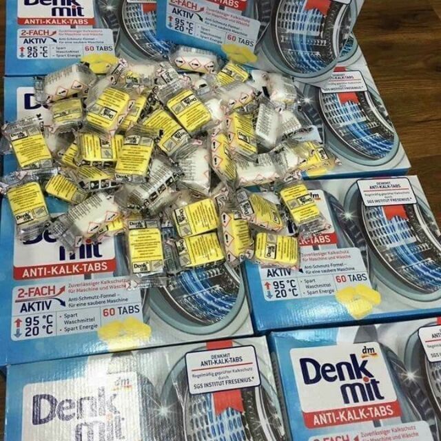 Viên tẩy vệ sinh lồng máy giặt Denkmit [Nội Địa Đức] HỘP NGUYÊN