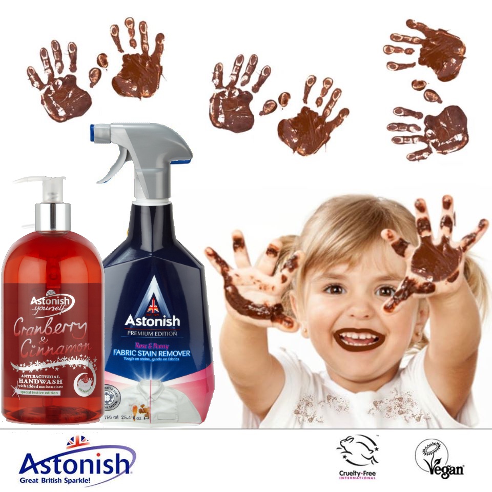 Nước rửa tay hữu cơ Astonish 500ml chiết xuất thiên nhiên từ sữa tươi &amp; mật ong và việt quất