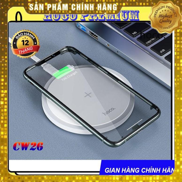 DOCK SẠC NHANH KHÔNG DÂY HOCO CW26 / 15W SẠC FULL IPHONE/ANDROID/TWS - CHÍNH HÃNG