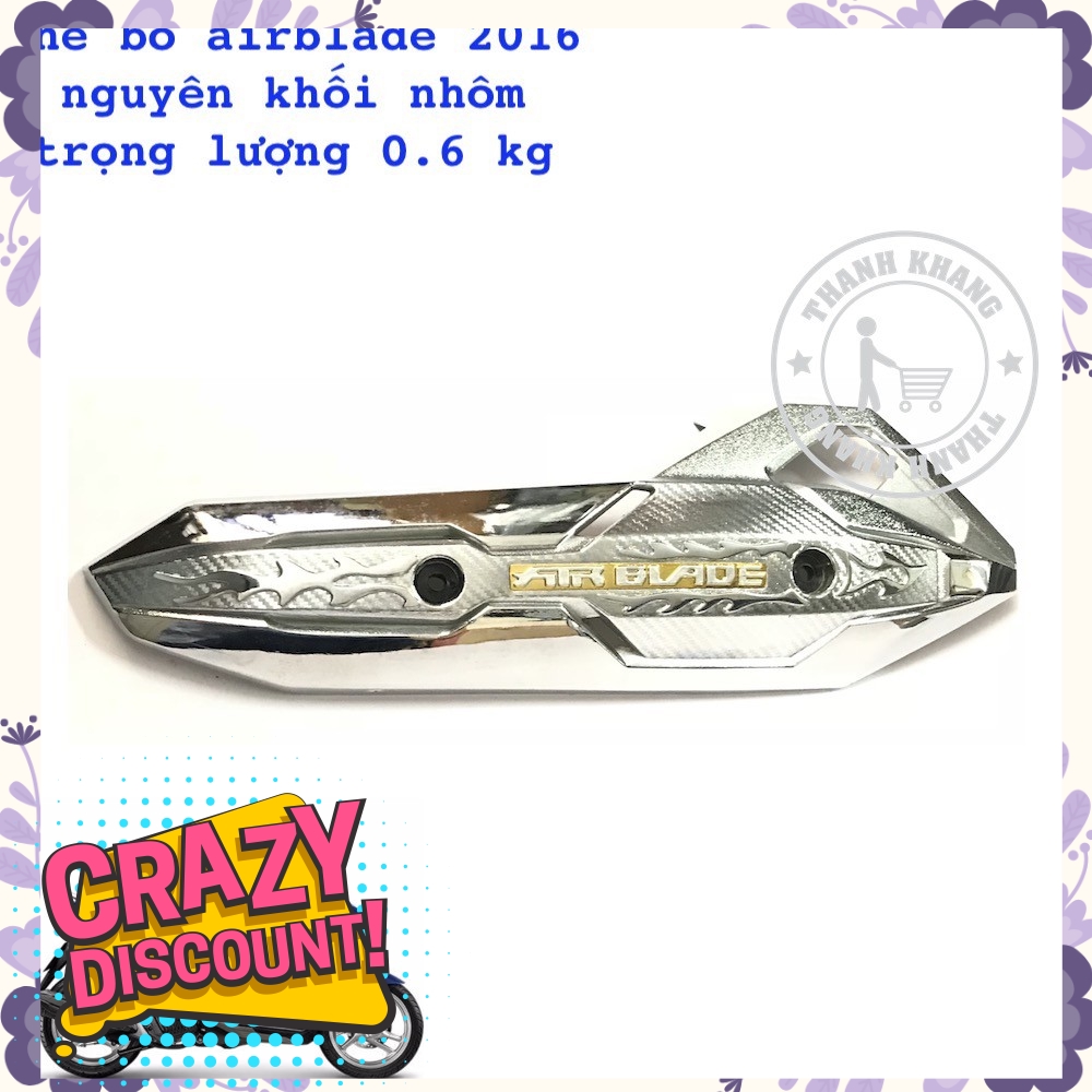 Che bô Airblade 2016 nhôm đúc nguyên khối cao cấp cứng thanh khang màu vàng 006001079