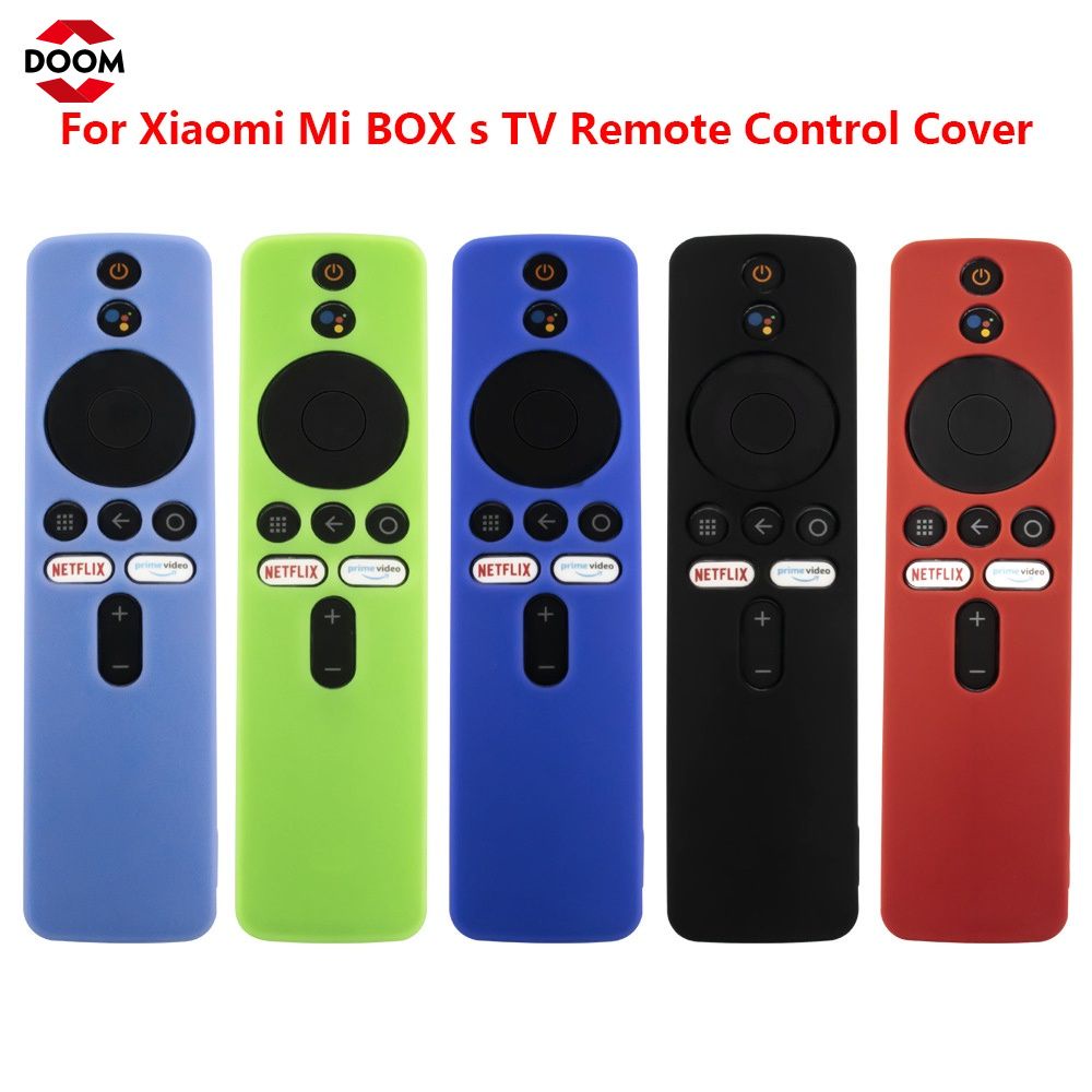 Silicone Điều Khiển Từ Xa Trường Hợp Đối Với Xiaomi Mi Hộp S/4X Mi Từ Xa TV Stick Bìa Cho Xiaomi Mềm Đồng Bằng điều khiển từ xa Điều Khiển Prote 【Doom】