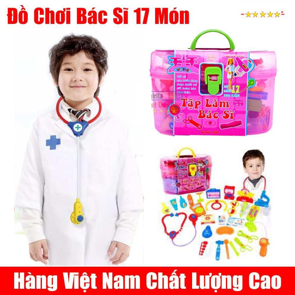 Bộ đồ chơi 17 món tập làm bác sĩ cho bé hàng Việt Nam