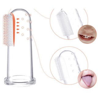 Rơ lưỡi xỏ ngón silicon cho bé