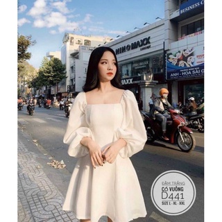 Bigsize Đầm Cổ Vuông 60-90kg