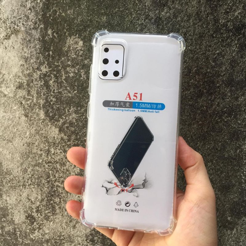 Ốp Lưng Samsung Galaxy A51 A71 - Dẻo Trong Suốt Chống Sốc Bảo Vệ 4 Góc Máy
