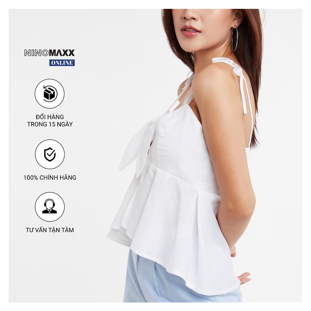 Áo hai dây nữ Ninomaxx phối nơ mã 2002046