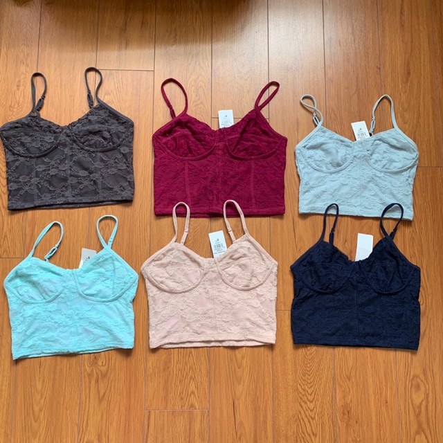 Áo croptop ren, bra ren Bluenote