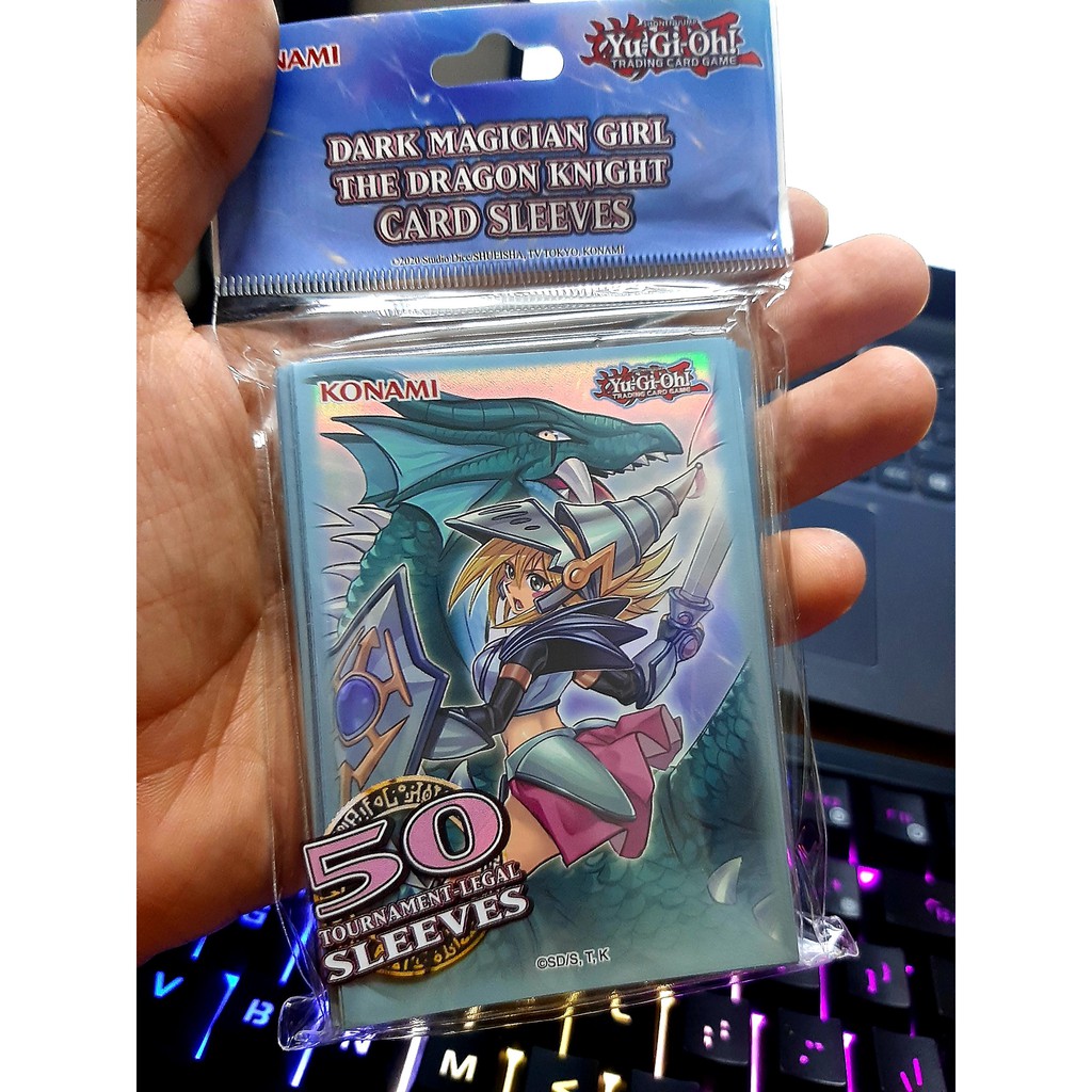 [ ĐẬU PHỘNG ] TÚI BỌC BÀI YUGIOH DARK MAGICIAN GIRL THE DRAGON KNIGHT CARD SLEEVES - 50 CÁI BỌC BÀI SIZE 63X90 MM