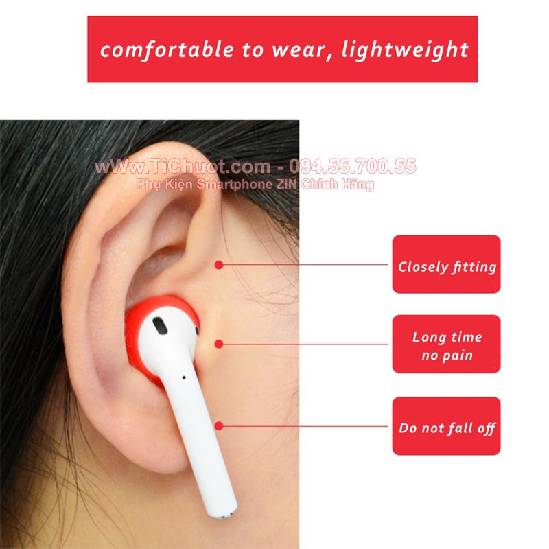 [Loại Dày][KO Gắn AirPods đc] Nút cao su bọc Tai Nghe iPhone EarPods chống rơi