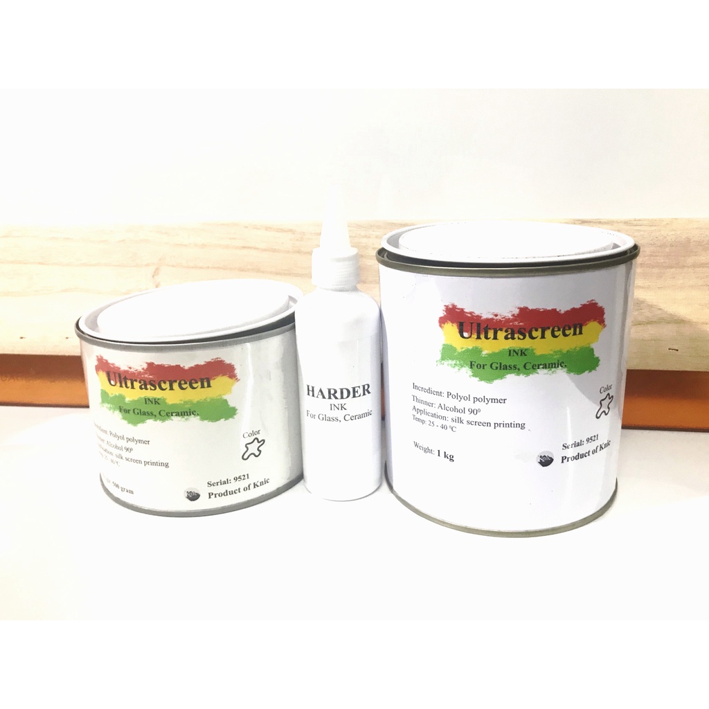 Mực in lên thủy tinh, dùng trong kỹ thuật in lụa - glass printing ink