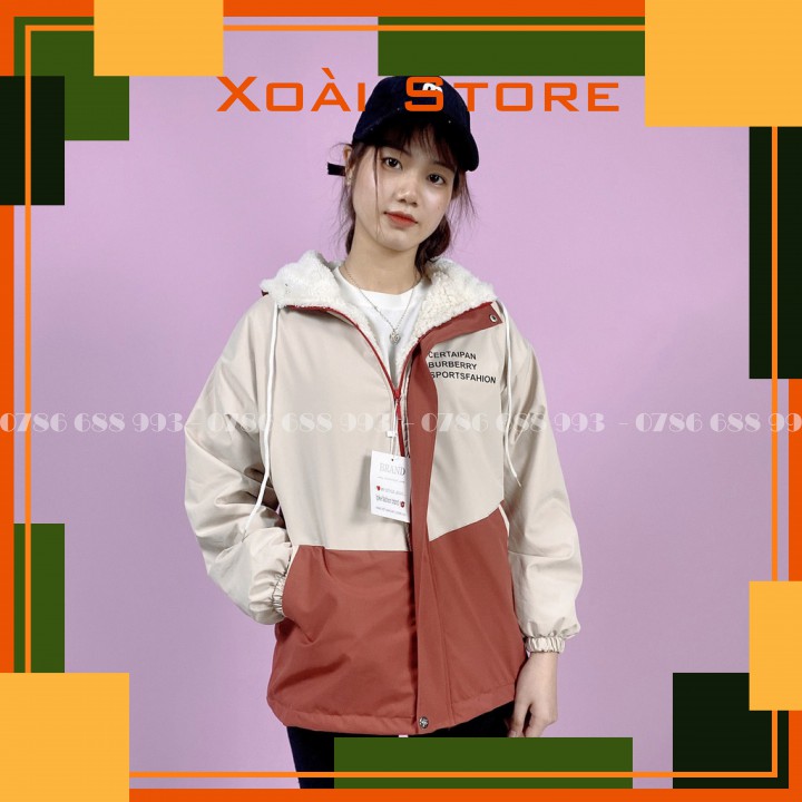 Áo khoác gió nữ mùa đông cao cấp cá tính cute đẹp che nắng che mưa 2021 XoaiXoaiStore