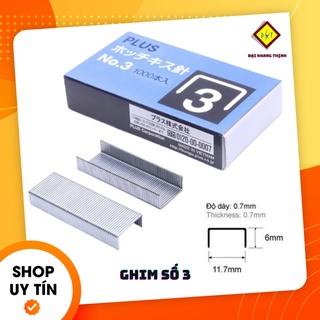 Kim bấm giấy số 3 Plus Gim bấm giấy số 3 Chính Hãng 100%