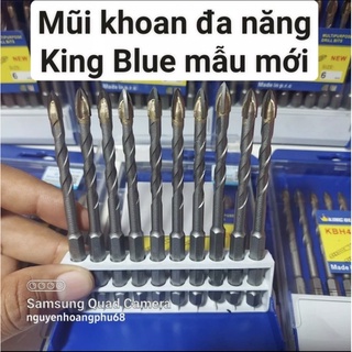 Mũi khoan hỏa tiễn đa năng 4 cạnh KingBlue đủ size