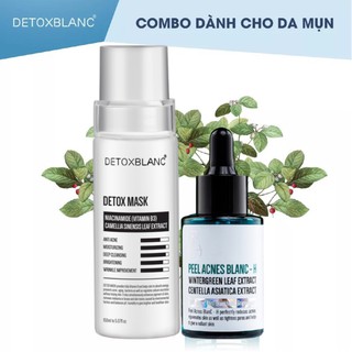 (MẪU MỚI) COMBO THẢI ĐỘC GIẢM MỤN VIÊM DETOX BLANC (cam kết CHÍNH HÃNG)